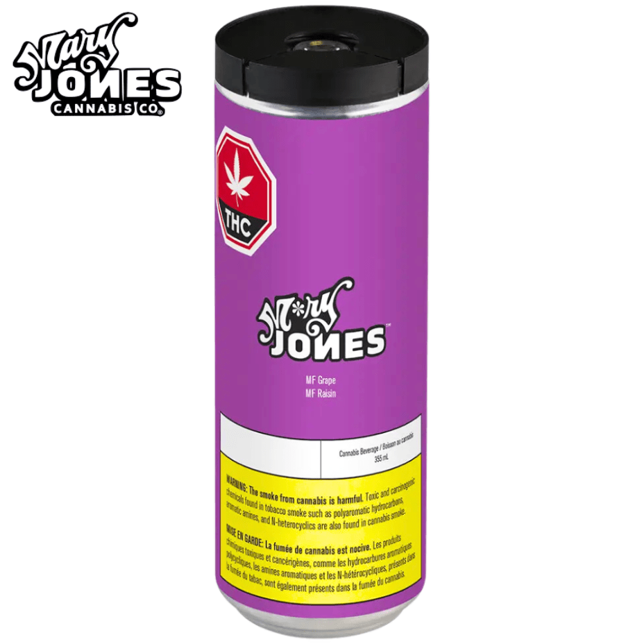 M*ry Jones MF Grape THC Infused Beverage-355ml 355ml Morden Vape SuperStore and Cannabis Manitoba Canada