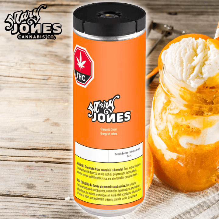 M*ry Jones Orange & Cream THC Infused Beverage-355ml 355ml Morden Vape SuperStore and Cannabis Manitoba Canada