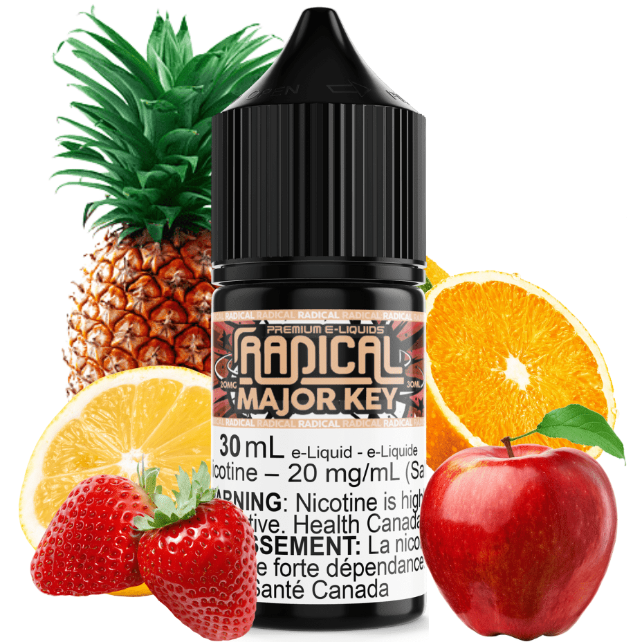 Major Key Salt Nic by Radical E-liquid 30ml / 12mg Morden Vape SuperStore and Cannabis Manitoba Canada