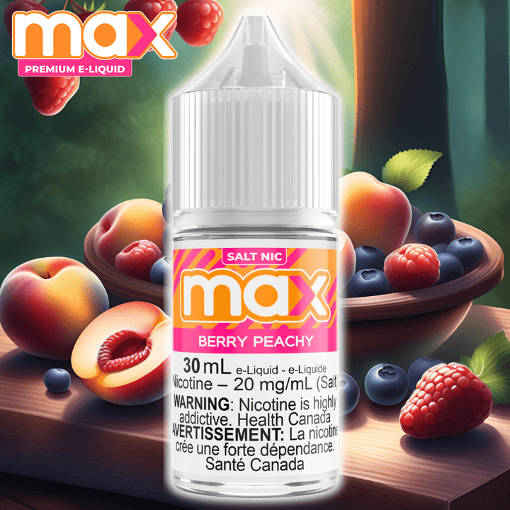 Max E-Liquid - Berry Peachy Salt Morden Vape SuperStore and Cannabis Manitoba Canada