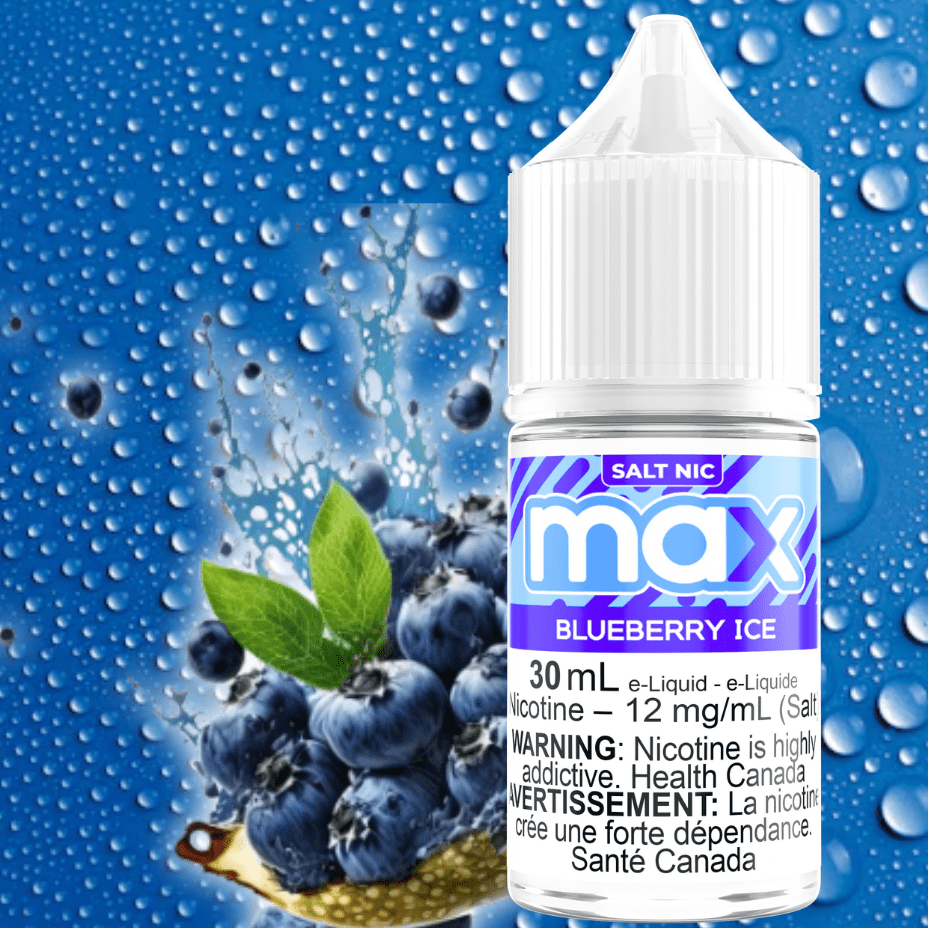 Max E-Liquid - Blueberry Ice Salt 30ml / 12mg Morden Vape SuperStore and Cannabis Manitoba Canada