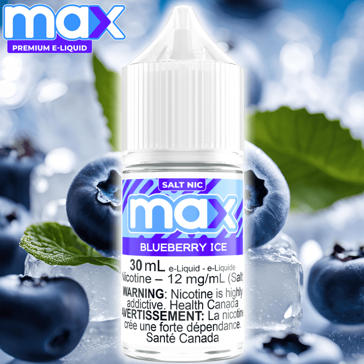 Max E-Liquid - Blueberry Ice Salt Morden Vape SuperStore and Cannabis Manitoba Canada