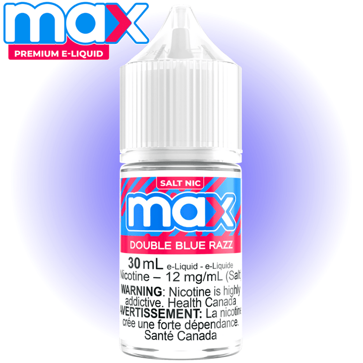 Max E-Liquid - Double Blue Razz Salt 30ml / 12mg Morden Vape SuperStore and Cannabis Manitoba Canada