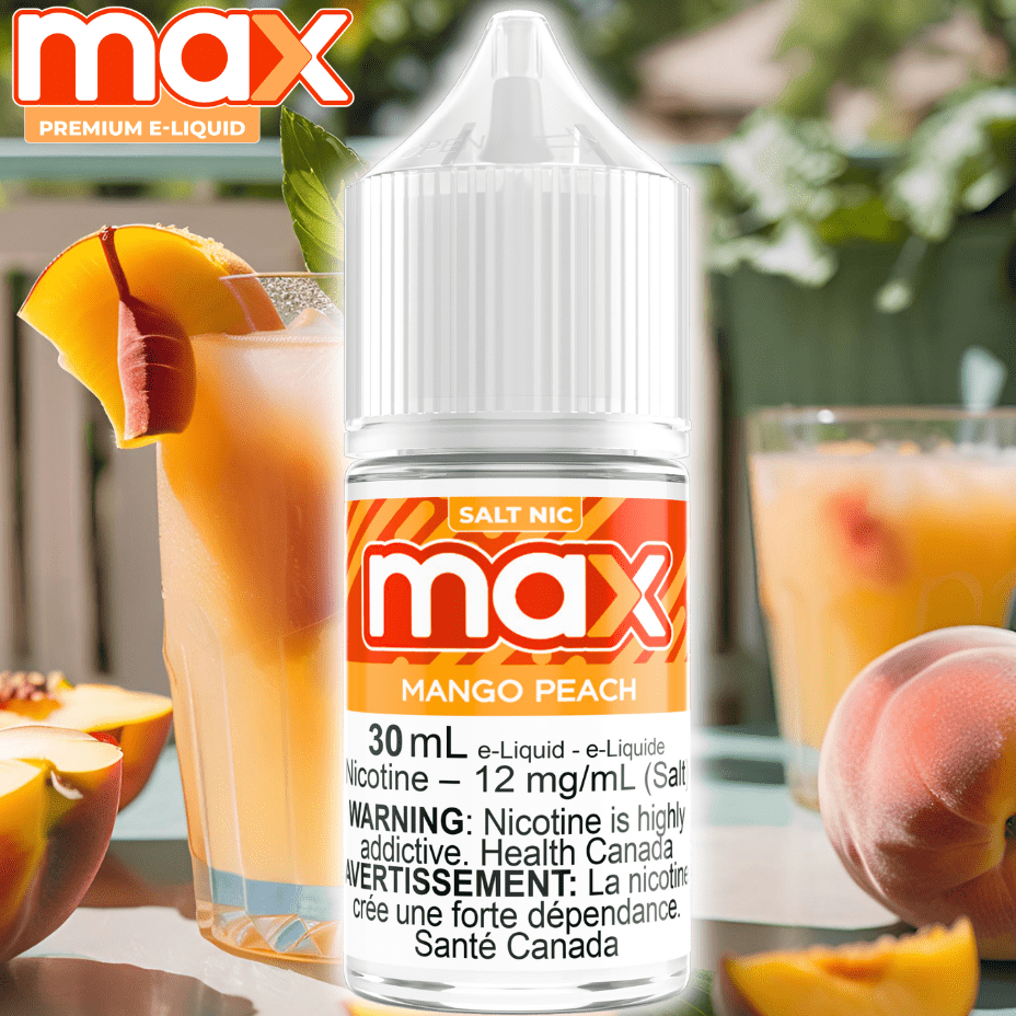 Max E-Liquid - Mango Peach Salt Morden Vape SuperStore and Cannabis Manitoba Canada