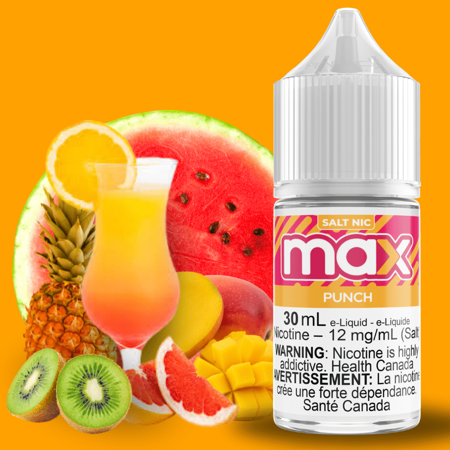 Max E-Liquid - Punch Salt 30ml / 12mg Morden Vape SuperStore and Cannabis Manitoba Canada