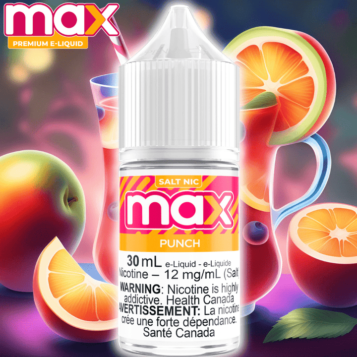 Max E-Liquid - Punch Salt Morden Vape SuperStore and Cannabis Manitoba Canada