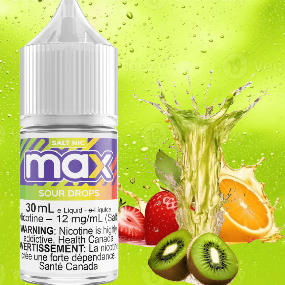 Max E-Liquid - Sour Drops Salt 30ml / 12mg Morden Vape SuperStore and Cannabis Manitoba Canada