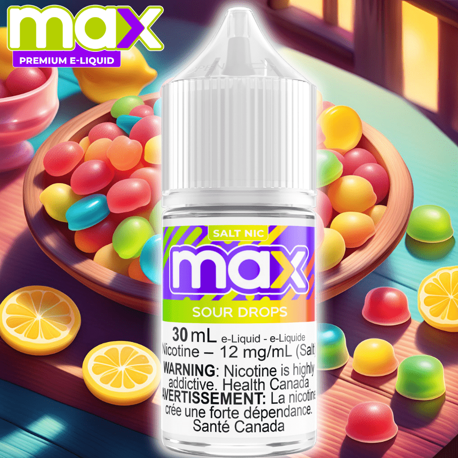 Max E-Liquid - Sour Drops Salt Morden Vape SuperStore and Cannabis Manitoba Canada