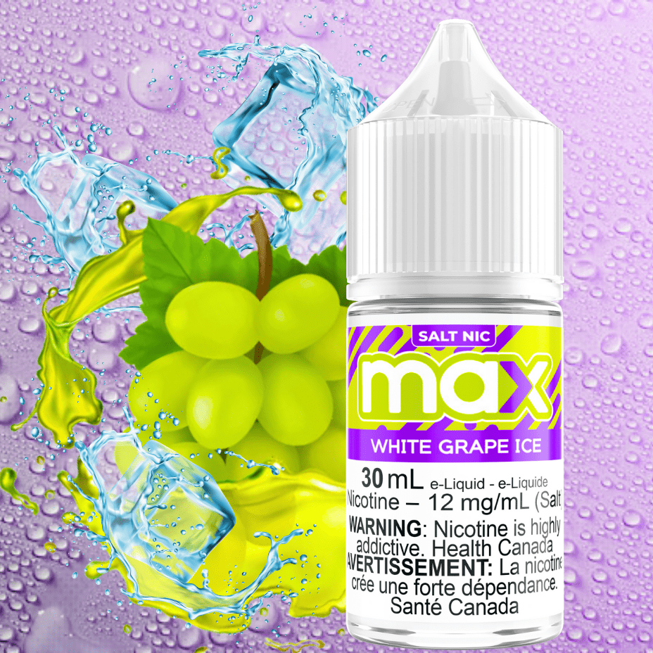 Max E-Liquid - White Grape Ice Salt 30mL / 12mg Morden Vape SuperStore and Cannabis Manitoba Canada