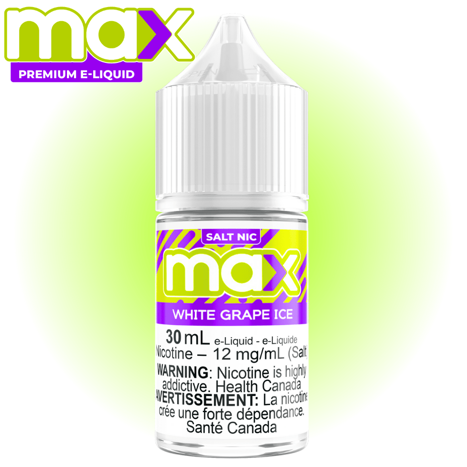 Max E-Liquid - White Grape Ice Salt Morden Vape SuperStore and Cannabis Manitoba Canada