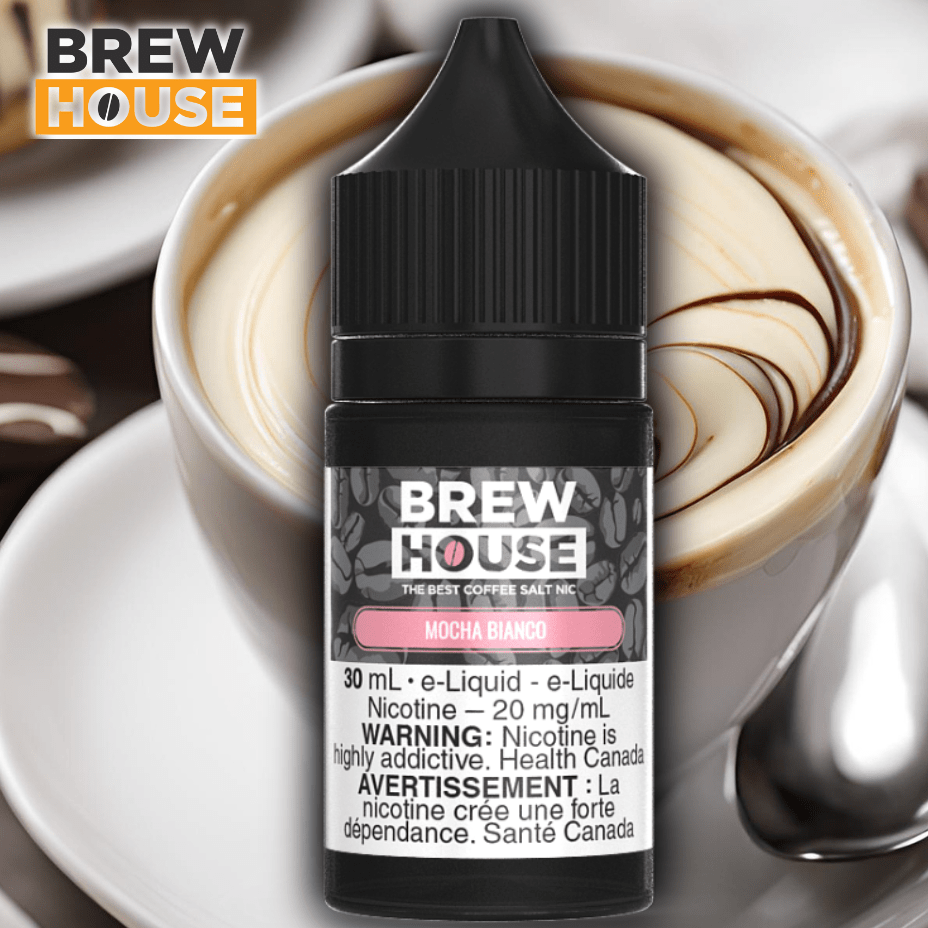 Mocha Bianco Salt by Brew House E-Liquid Morden Vape SuperStore and Cannabis Manitoba Canada