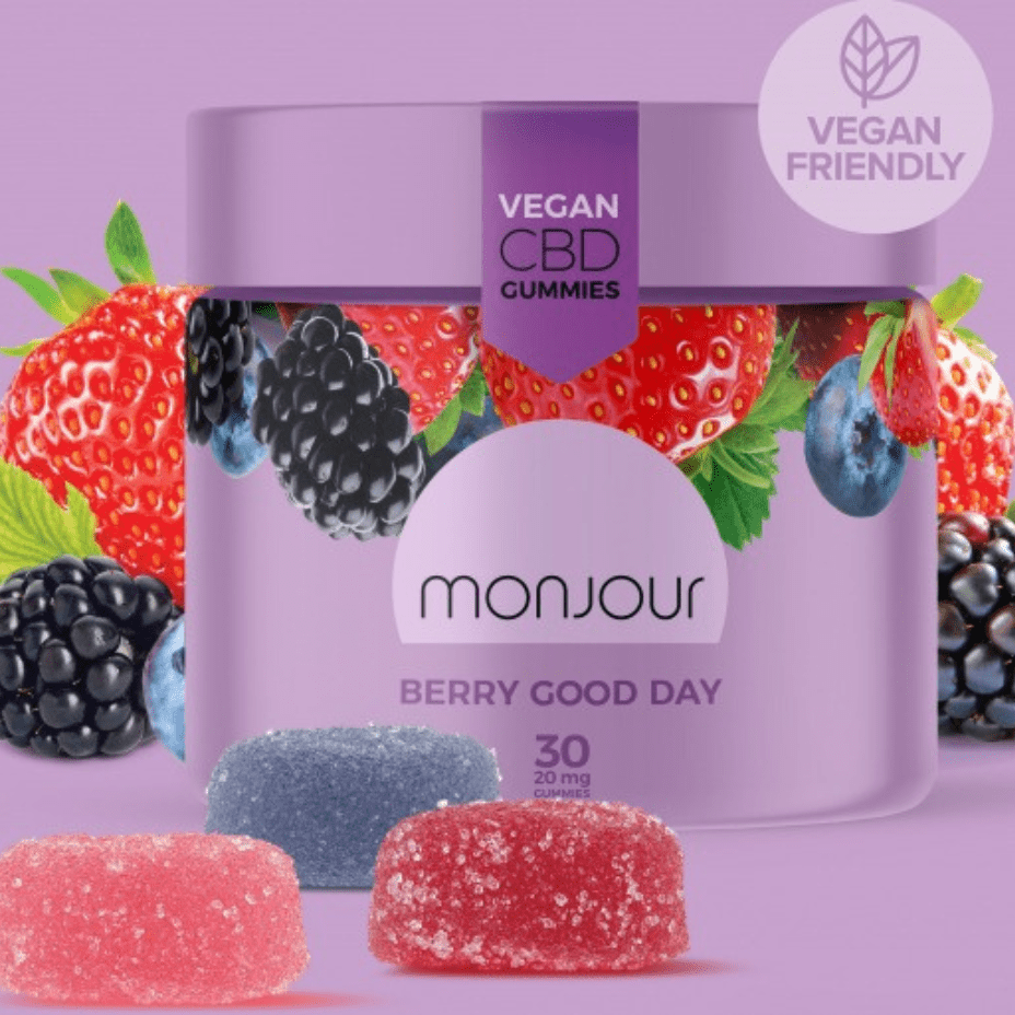 Monjour Berry Good Day CBD Gummies-30x20mg 30x20mg Morden Vape SuperStore and Cannabis Manitoba Canada