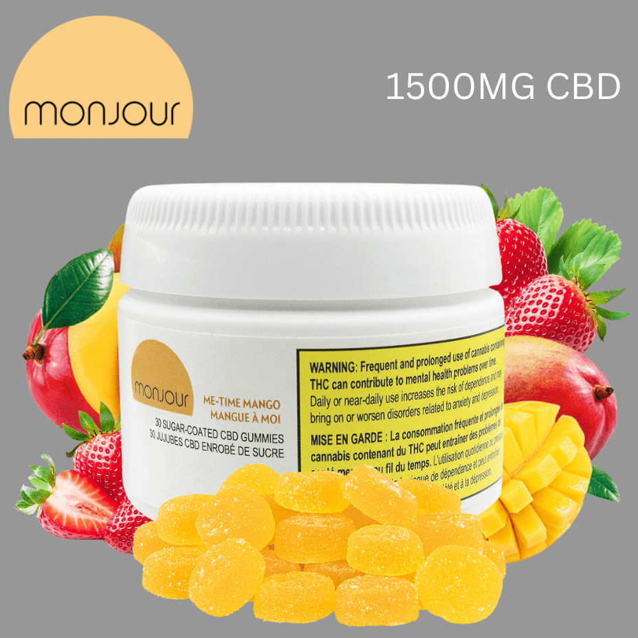 Monjour Me-Time Mango CBD Gummies-30pkg Morden Vape SuperStore and Cannabis Manitoba Canada