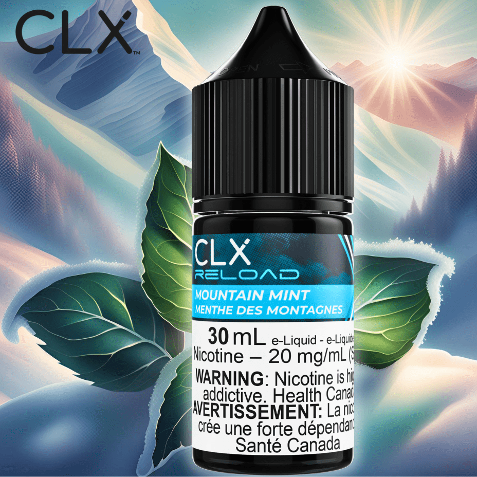 Mountain Mint Salt by CLX Reload E-Liquid Morden Vape SuperStore and Cannabis Manitoba Canada