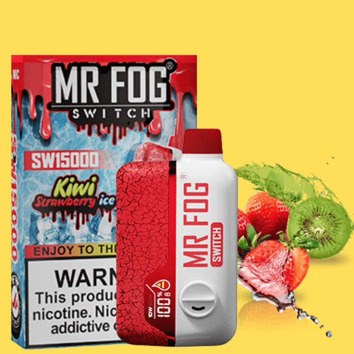 Mr Fog Switch SW15000 Disposable Vape-Strawberry Kiwi 15000 Puffs Morden Vape SuperStore and Cannabis Manitoba Canada