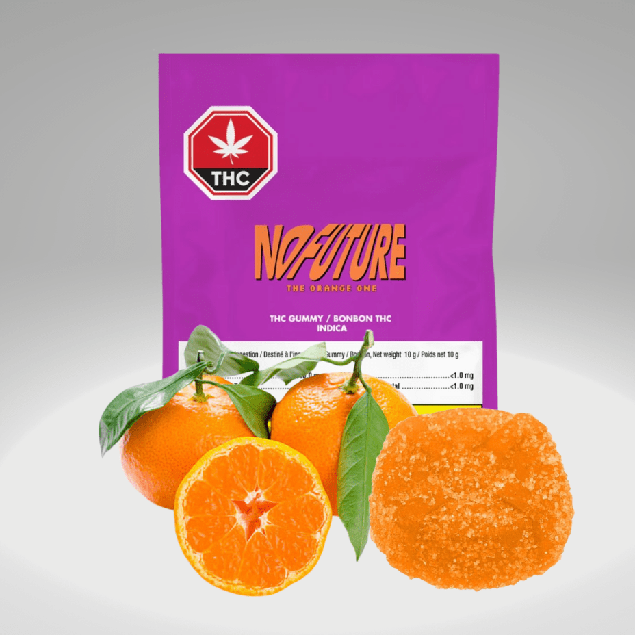 No Future The Orange One Indica Gummy-1x10mg 1x10mg Morden Vape SuperStore and Cannabis Manitoba Canada