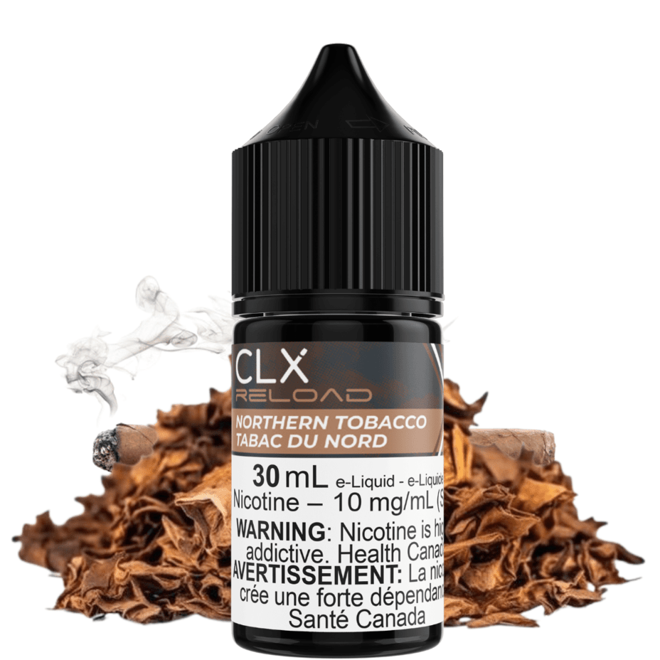 Northern Tobacco Salt by CLX Reload E-Liquid 30mL / 10mg Morden Vape SuperStore and Cannabis Manitoba Canada