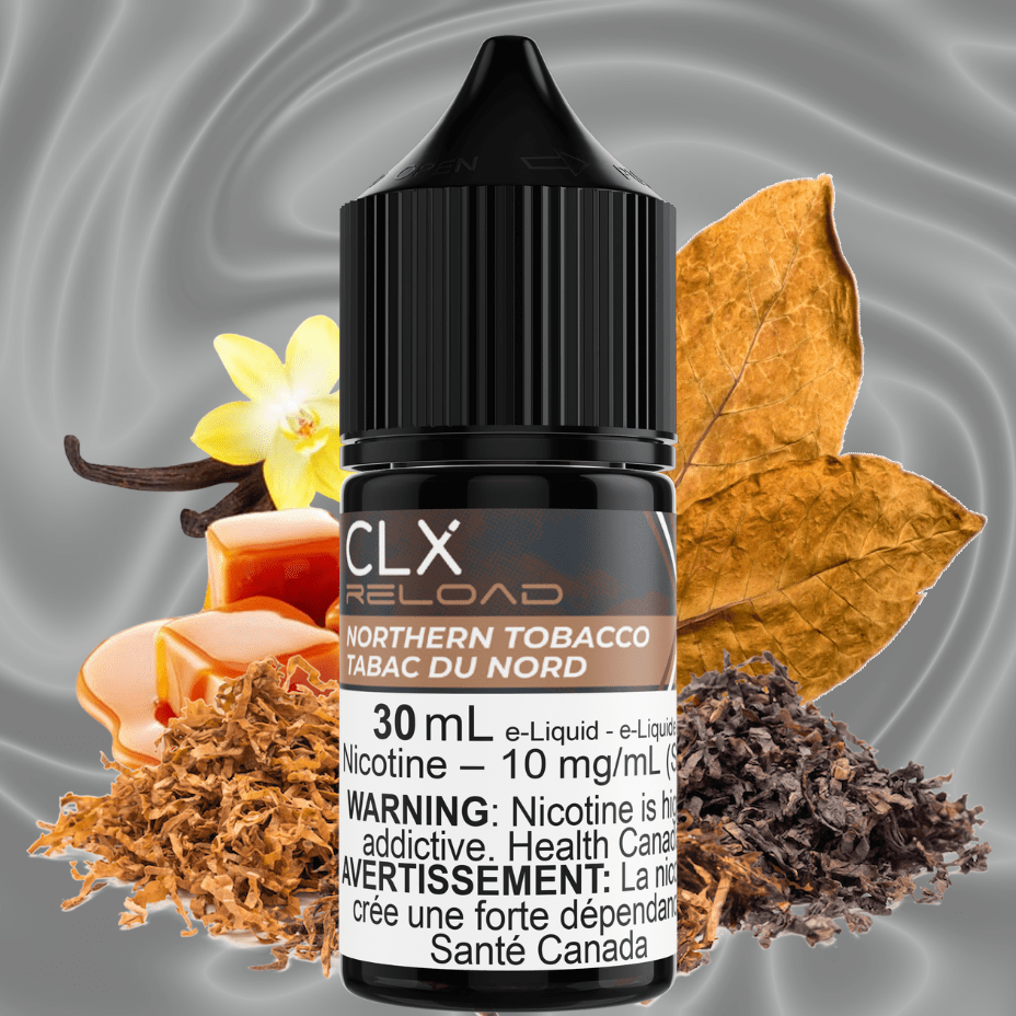 Northern Tobacco Salt by CLX Reload E-Liquid Morden Vape SuperStore and Cannabis Manitoba Canada