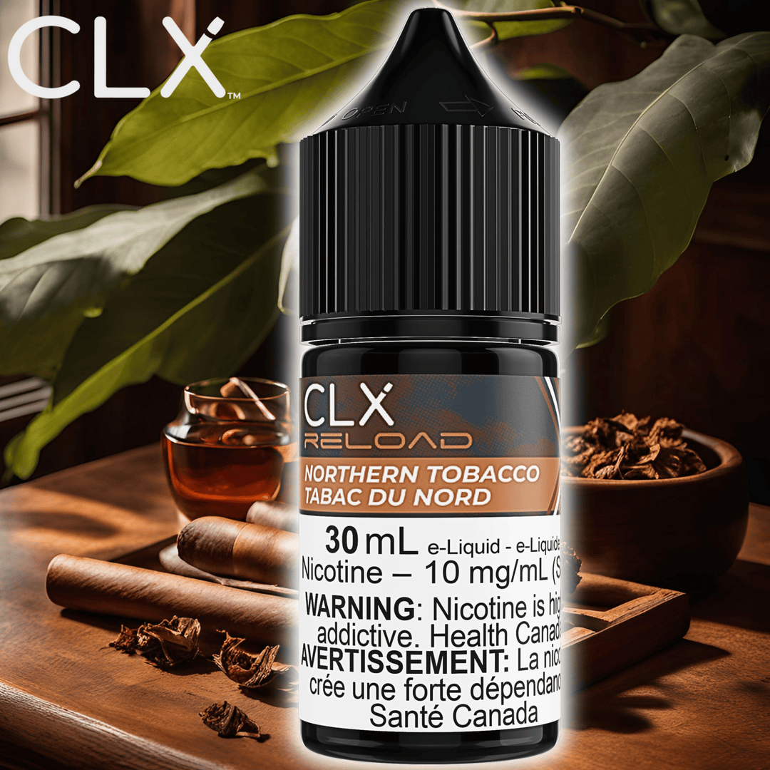 Northern Tobacco Salt by CLX Reload E-Liquid Morden Vape SuperStore and Cannabis Manitoba Canada