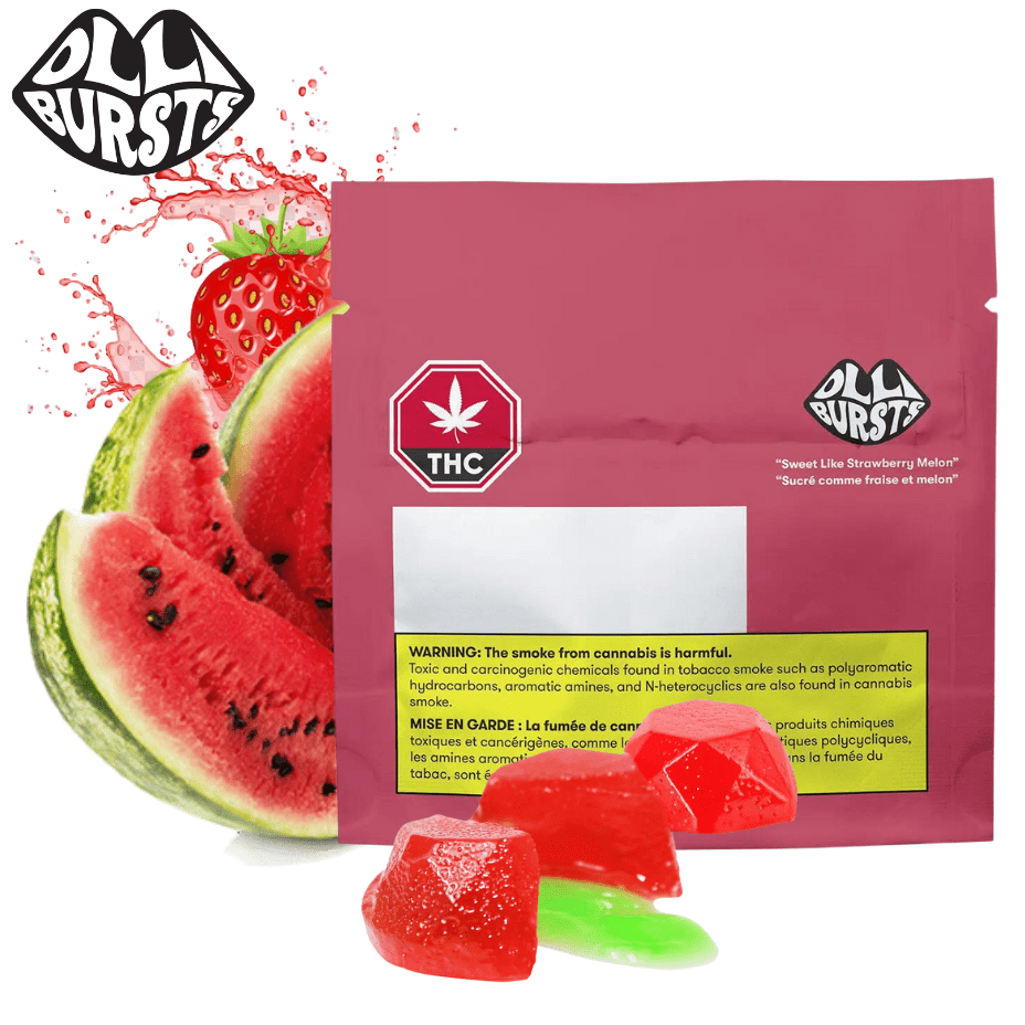 Olli Bursts Sweet Like Strawberry Melon Hybrid Gummies-2x5mg 2x5mg Morden Vape SuperStore and Cannabis Manitoba Canada