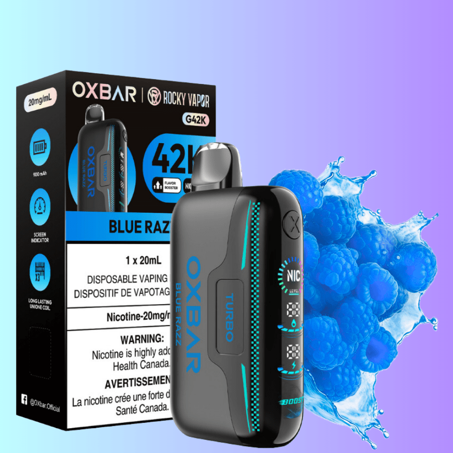 Oxbar G42k Disposable Vape-Blue Razz Morden Vape SuperStore and Cannabis Manitoba Canada