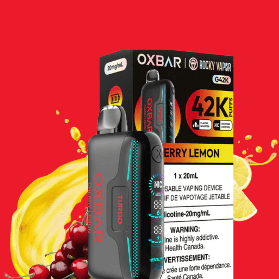 Oxbar G42k Disposable Vape-Cherry Lemon Morden Vape SuperStore and Cannabis Manitoba Canada