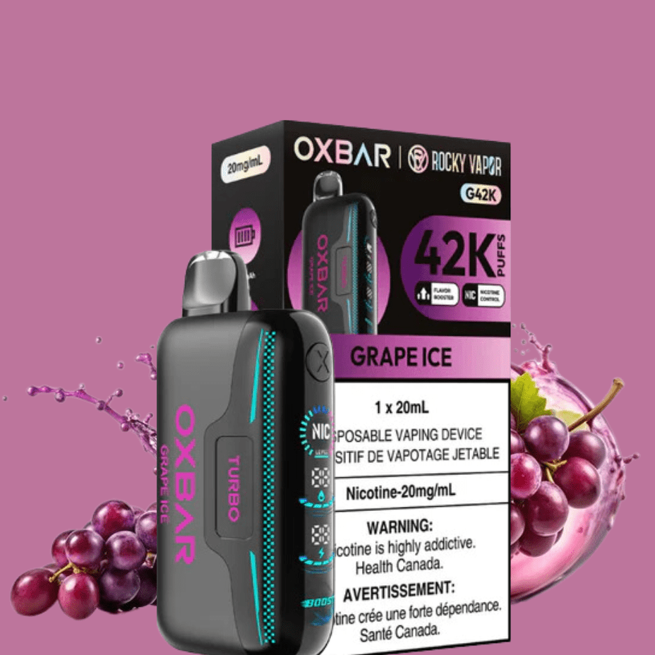 Oxbar G42k Disposable Vape-Grape Ice Morden Vape SuperStore and Cannabis Manitoba Canada