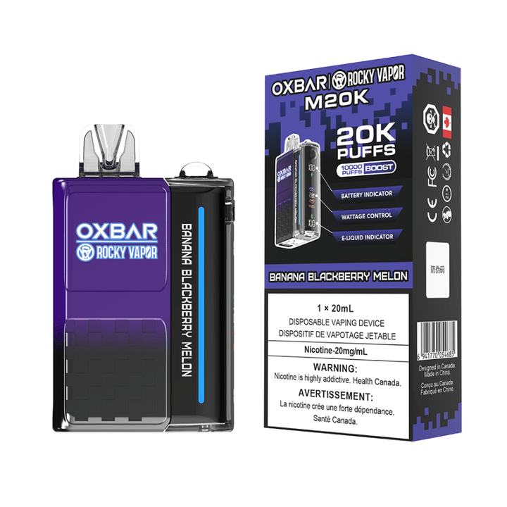 OXBAR M20K Disposable Vape - Banana Berry Melon 20mg / 20000 Puffs Morden Vape SuperStore and Cannabis Manitoba Canada