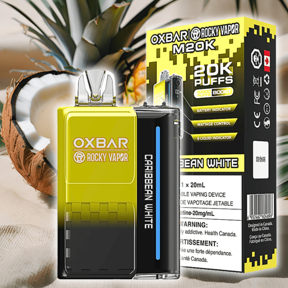 OXBAR M20K Disposable Vape - Caribbean White 20000 Morden Vape SuperStore and Cannabis Manitoba Canada