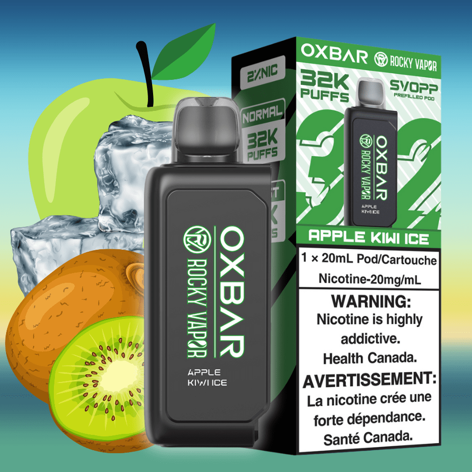 Oxbar SVOPP 32k Pod-Apple Kiwi Ice 32000 Morden Vape SuperStore and Cannabis Manitoba Canada