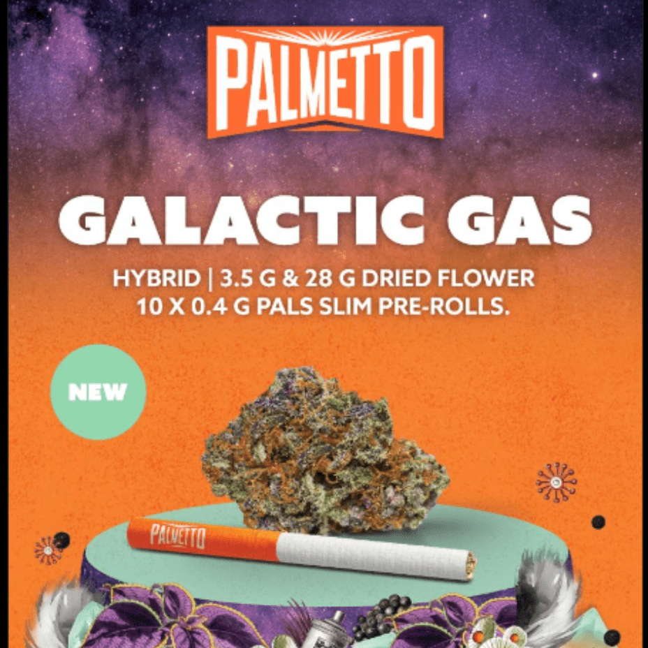 Palmetto Galactic Gas Hybrid Flower-3.5g 3.5g Morden Vape SuperStore and Cannabis Manitoba Canada