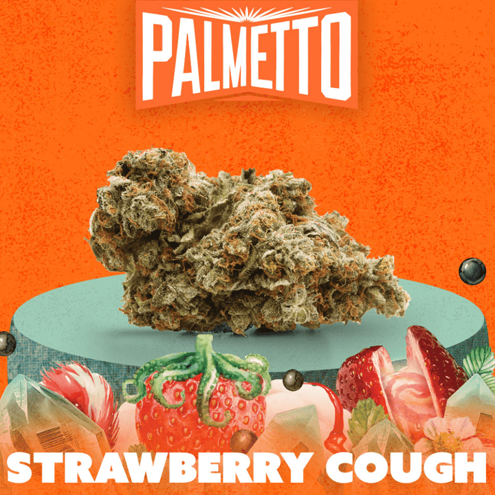 Palmetto Strawberry Cough Sativa Flower-28g 28g Morden Vape SuperStore and Cannabis Manitoba Canada