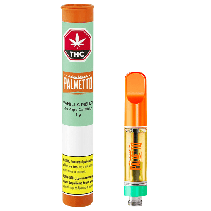 Palmetto Vanilla Mello Hybrid Cartridge-1g 1g Morden Vape SuperStore and Cannabis Manitoba Canada