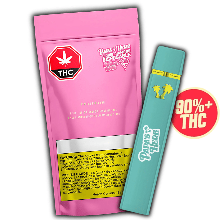 Papa's Herb Bubba GMM Liquid Diamond Hybrid Disposable-0.95g 0.95g Morden Vape SuperStore and Cannabis Manitoba Canada