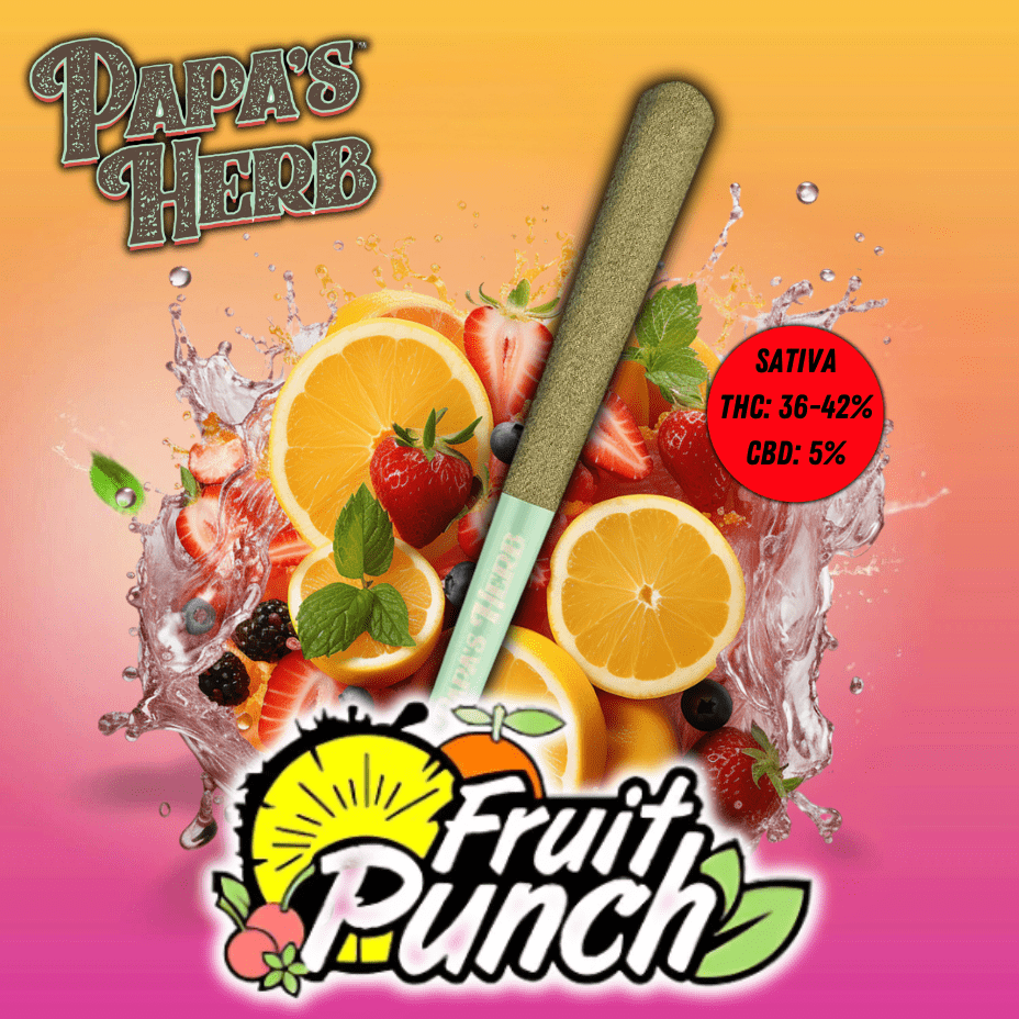 Papa's Herb Fruit Punch Triple Infused Pre-roll 1x1g 1x1g Morden Vape SuperStore and Cannabis Manitoba Canada