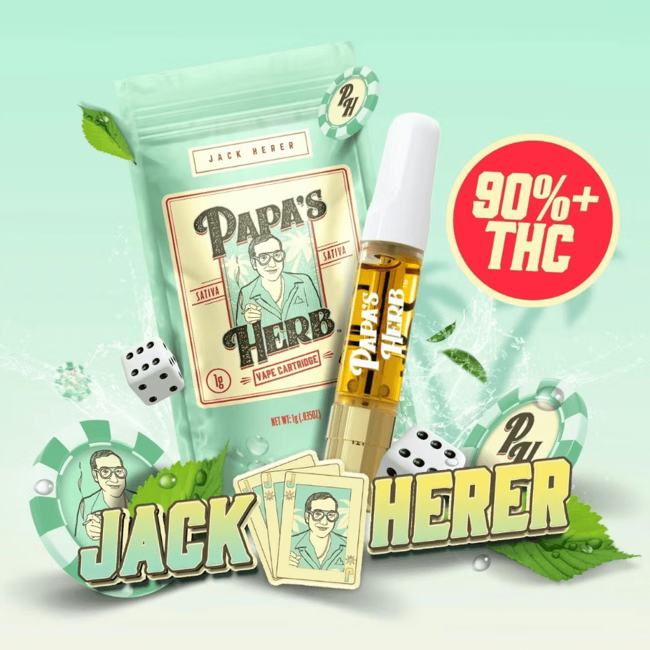 Papa's Herb Jack Herer Sativa Cartridge-1g 1g Morden Vape SuperStore and Cannabis Manitoba Canada