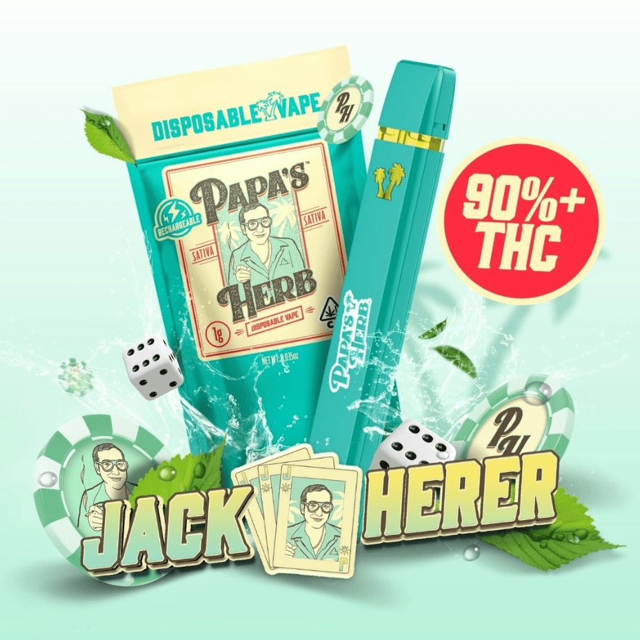 Papa's Herb Jack Herer Sativa Disposable-1g 1g Morden Vape SuperStore and Cannabis Manitoba Canada