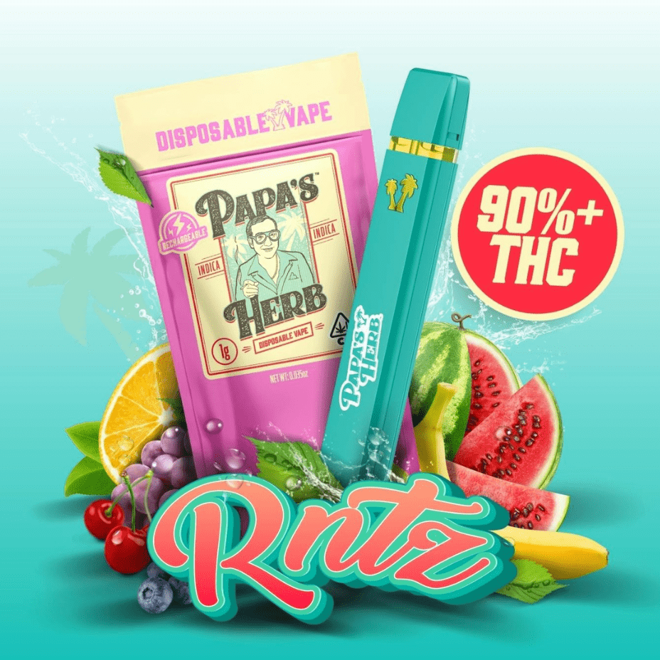 Papa's Herb RNTZ Indica Disposable-1g 1g Morden Vape SuperStore and Cannabis Manitoba Canada