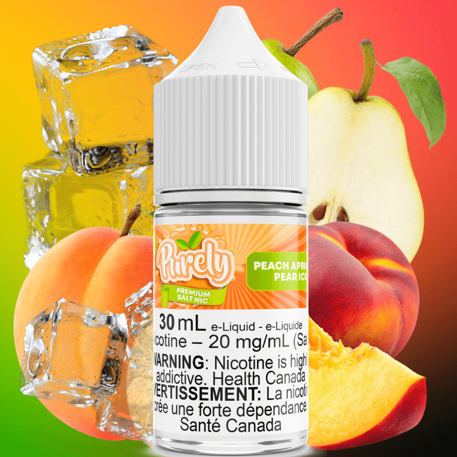 Peach Apricot Pear Ice Salt Nic by Purely E-Liquid 30ml / 12mg Morden Vape SuperStore and Cannabis Manitoba Canada