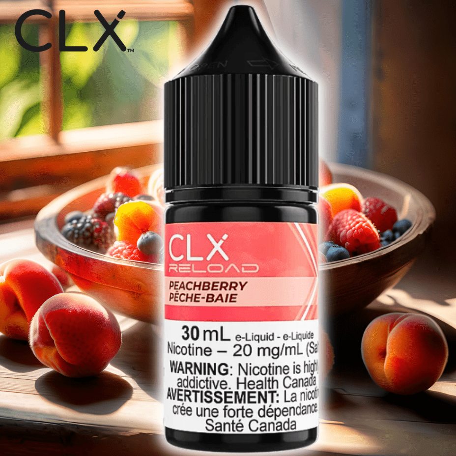 Peach Berry Salt by CLX Reload E-Liquid Morden Vape SuperStore and Cannabis Manitoba Canada