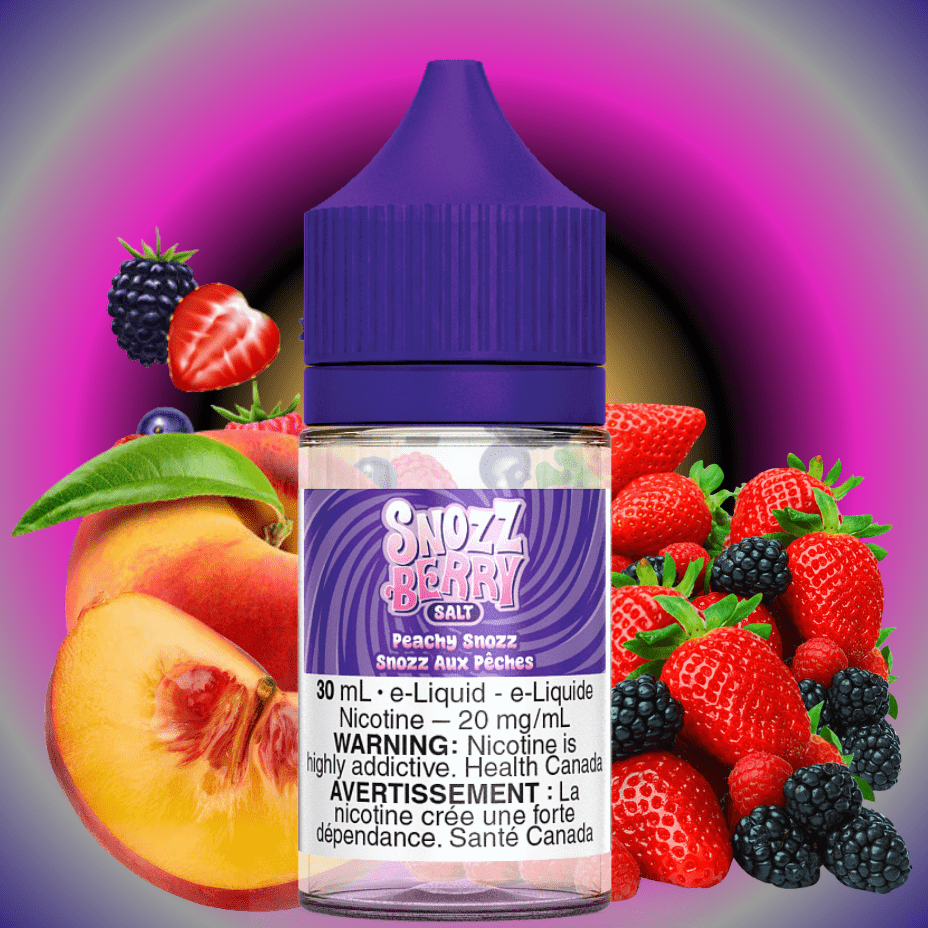 Peach Snozz Salt By Snozzberry E-Liquid Morden Vape SuperStore and Cannabis Manitoba Canada