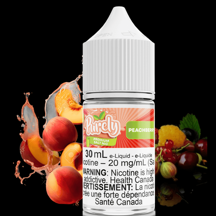 Peachberry Ice Salt Nic by Purely E-Liquid 30ml / 12mg Morden Vape SuperStore and Cannabis Manitoba Canada