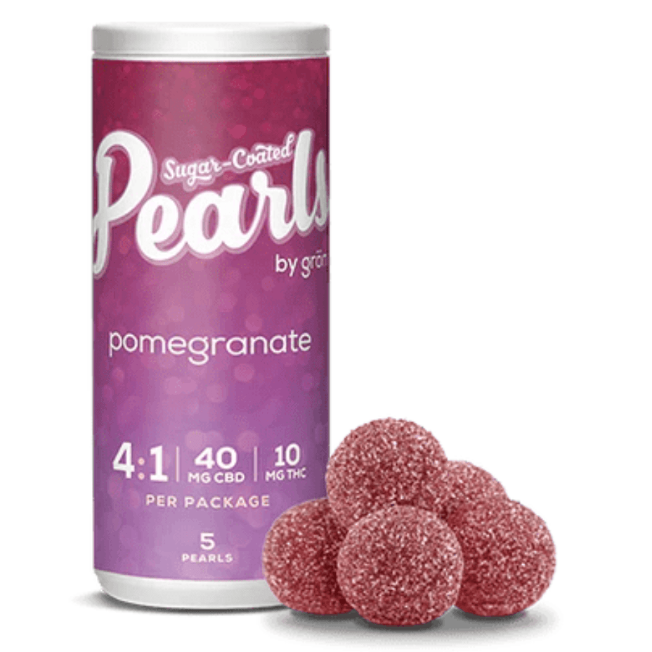 Pearl Pomegranate 4:1 CBD-THC Gummies Morden Vape SuperStore and Cannabis Manitoba Canada