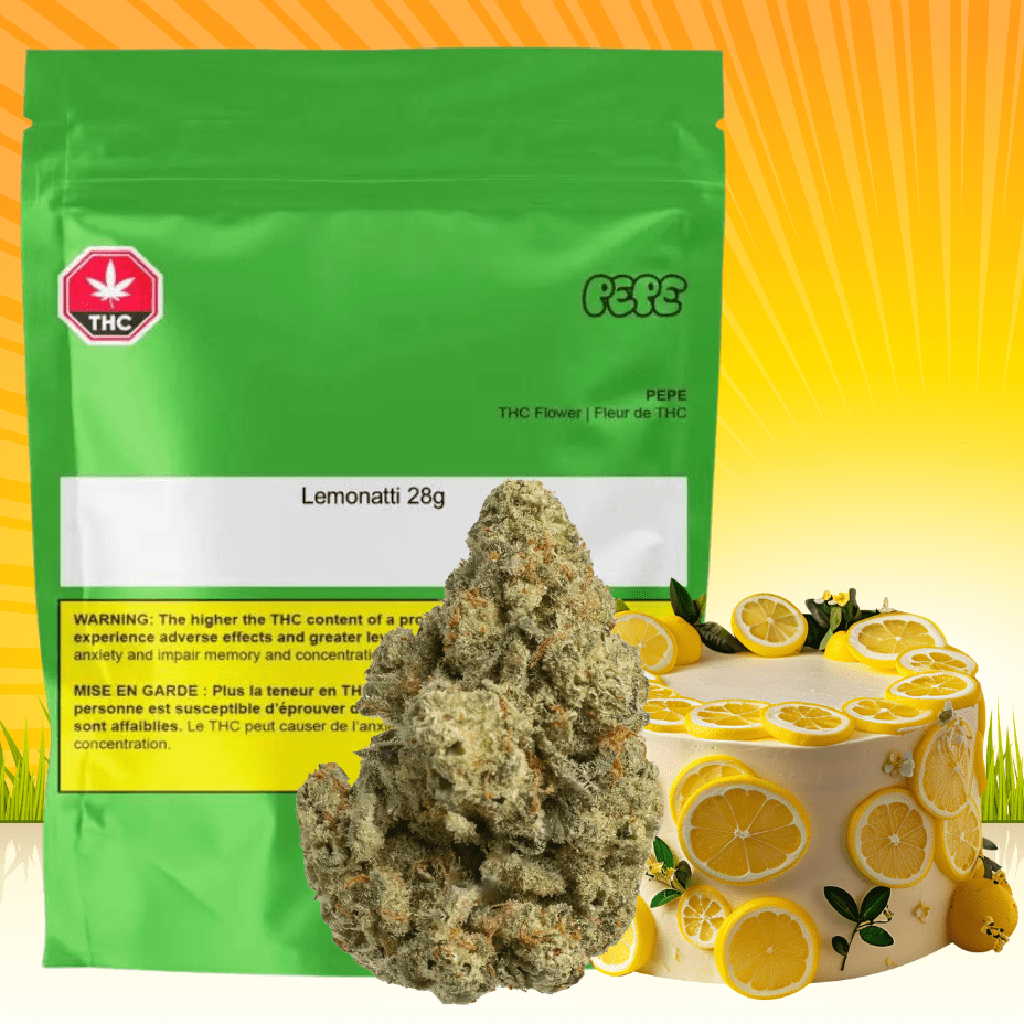 Pepe Lemonatti Sativa Flower-28g 28g Morden Vape SuperStore and Cannabis Manitoba Canada