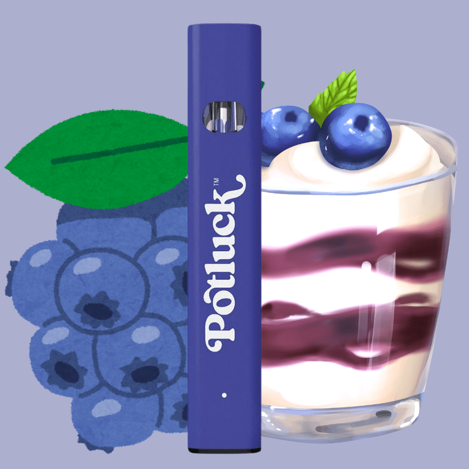 Potluck Blueberry Vanilla Hybrid Disposable Vape- 1g 1g Morden Vape SuperStore and Cannabis Manitoba Canada