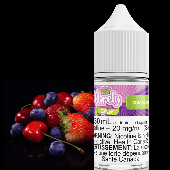 Quadberry Salt Nic by Purely E-Liquid 30ml / 12mg Morden Vape SuperStore and Cannabis Manitoba Canada