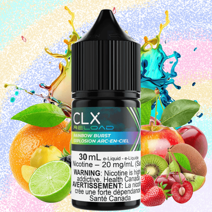 Rainbow Burst Salt by CLX Reload E-Liquid Morden Vape SuperStore and Cannabis Manitoba Canada