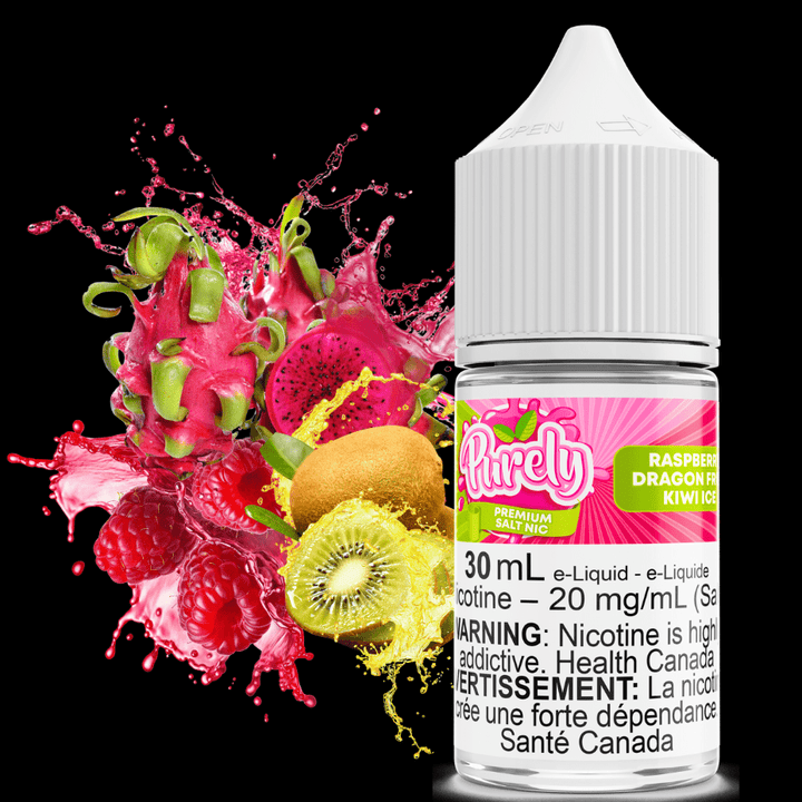 Raspberry Dragon Fruit Kiwi Ice Salt Nic by Purely E-Liquid 30ml / 12mg Morden Vape SuperStore and Cannabis Manitoba Canada