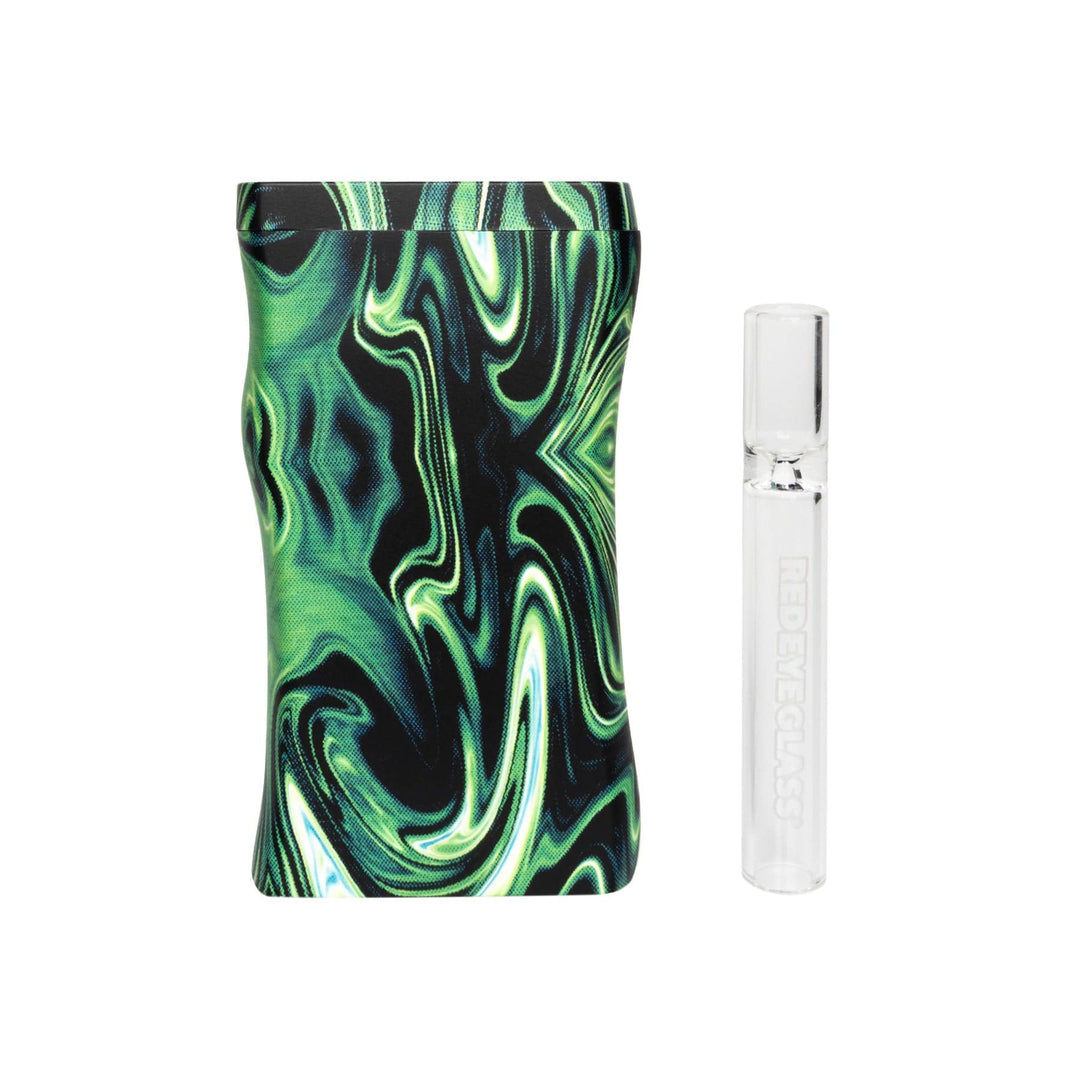 Red Eye Glass Dugout Green Swirl Morden Vape SuperStore and Cannabis Manitoba Canada