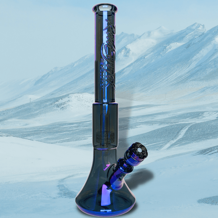 Red Eye Tek Terminator Revolution Dual Chamber Bell Base 17" 17" / 7mm / Blue Morden Vape SuperStore and Cannabis Manitoba Canada